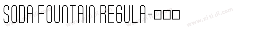 Soda Fountain Regula字体转换